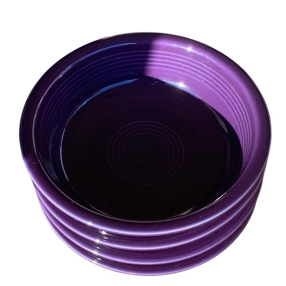Set of 4 Fiesta HLC USA Plum Purple Cereal Bowls - Picture 7 of 7